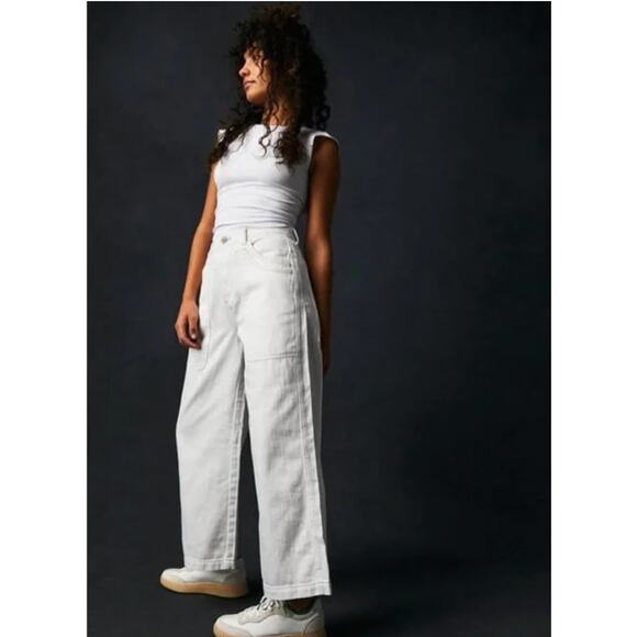 We The Free Piper Crop Wide-Leg Jeans 32 - Picture 3 of 11